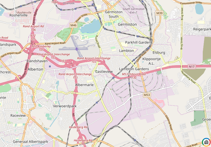 Map location of Castleview